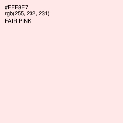 #FFE8E7 - Fair Pink Color Image